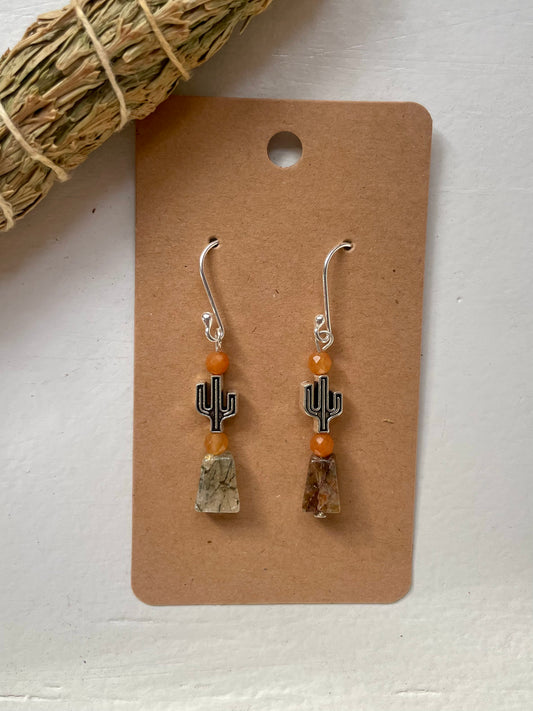 The Allure Cactus Charm Earrings